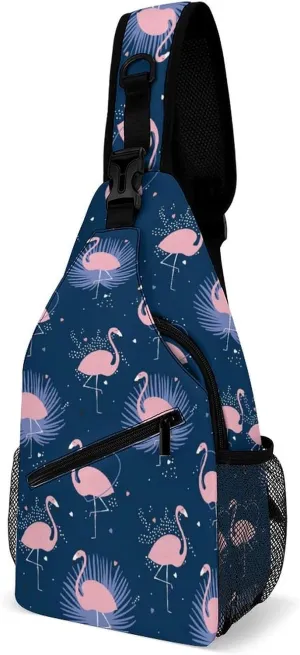 Exotic Flamingos Versatile And Convenient Multipurpose Crossbody Bag - Perfect for Travel And Hiking