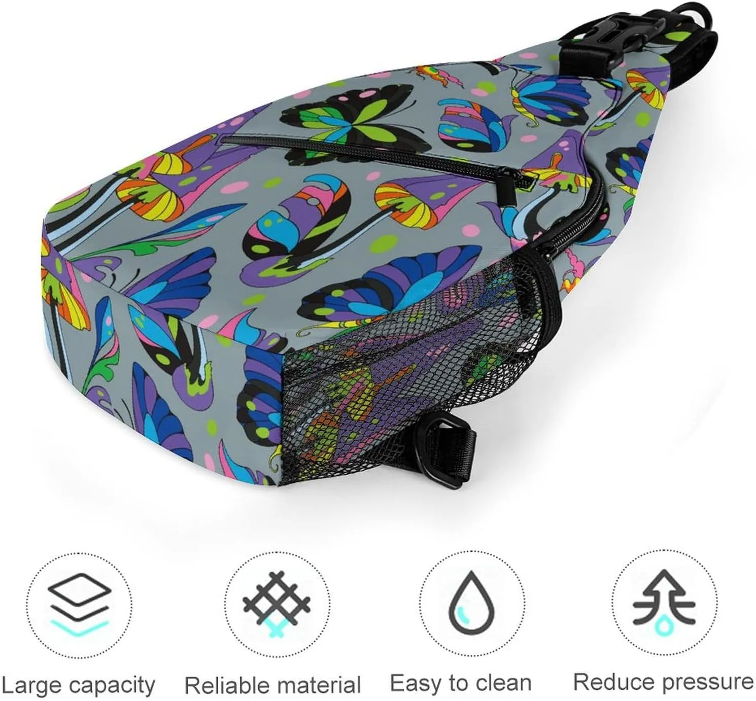 Eyes Versatile And Convenient Multipurpose Crossbody Bag - Perfect for Travel And Hiking