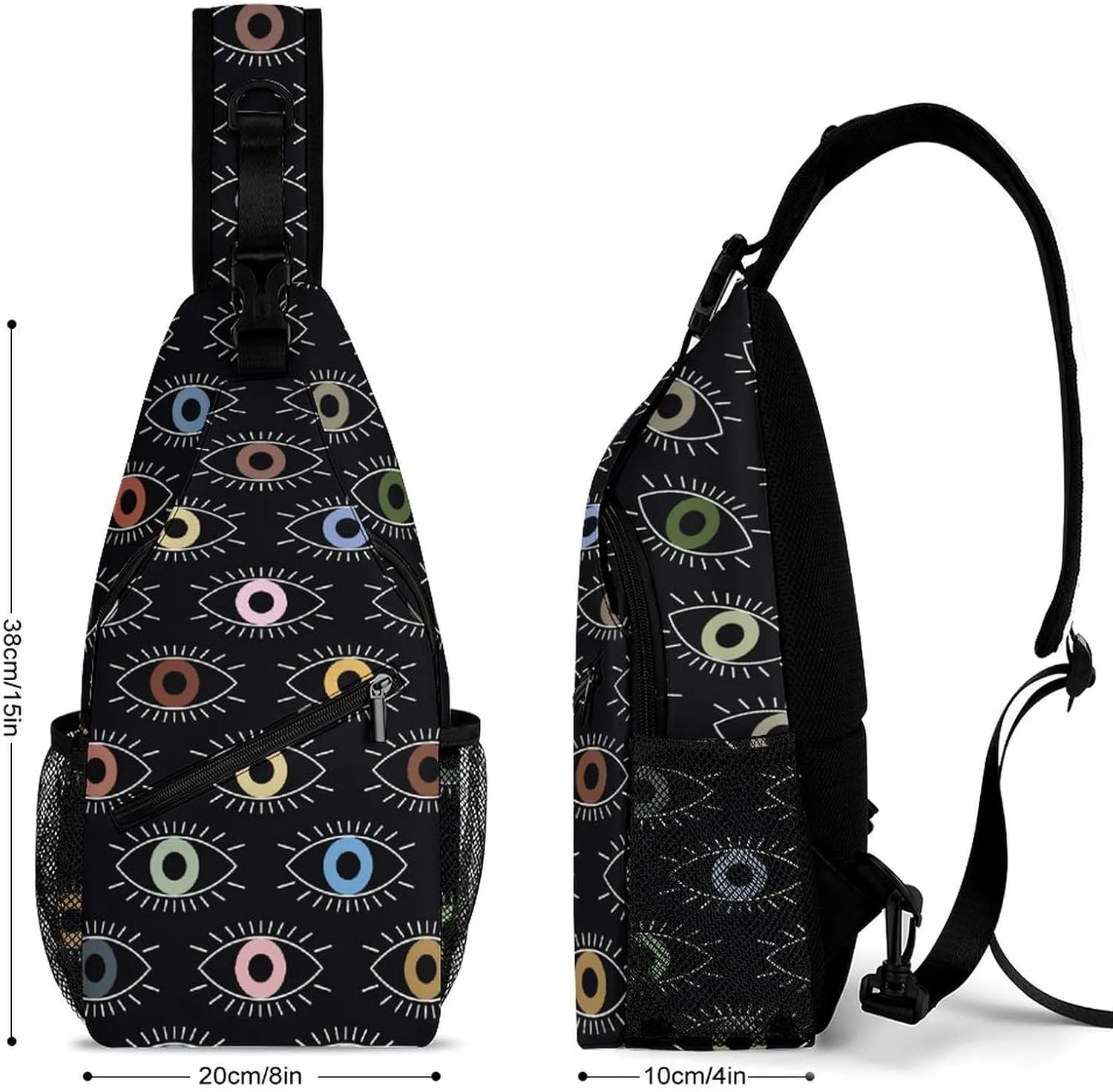 Eyes Versatile And Convenient Multipurpose Crossbody Bag - Perfect for Travel And Hiking
