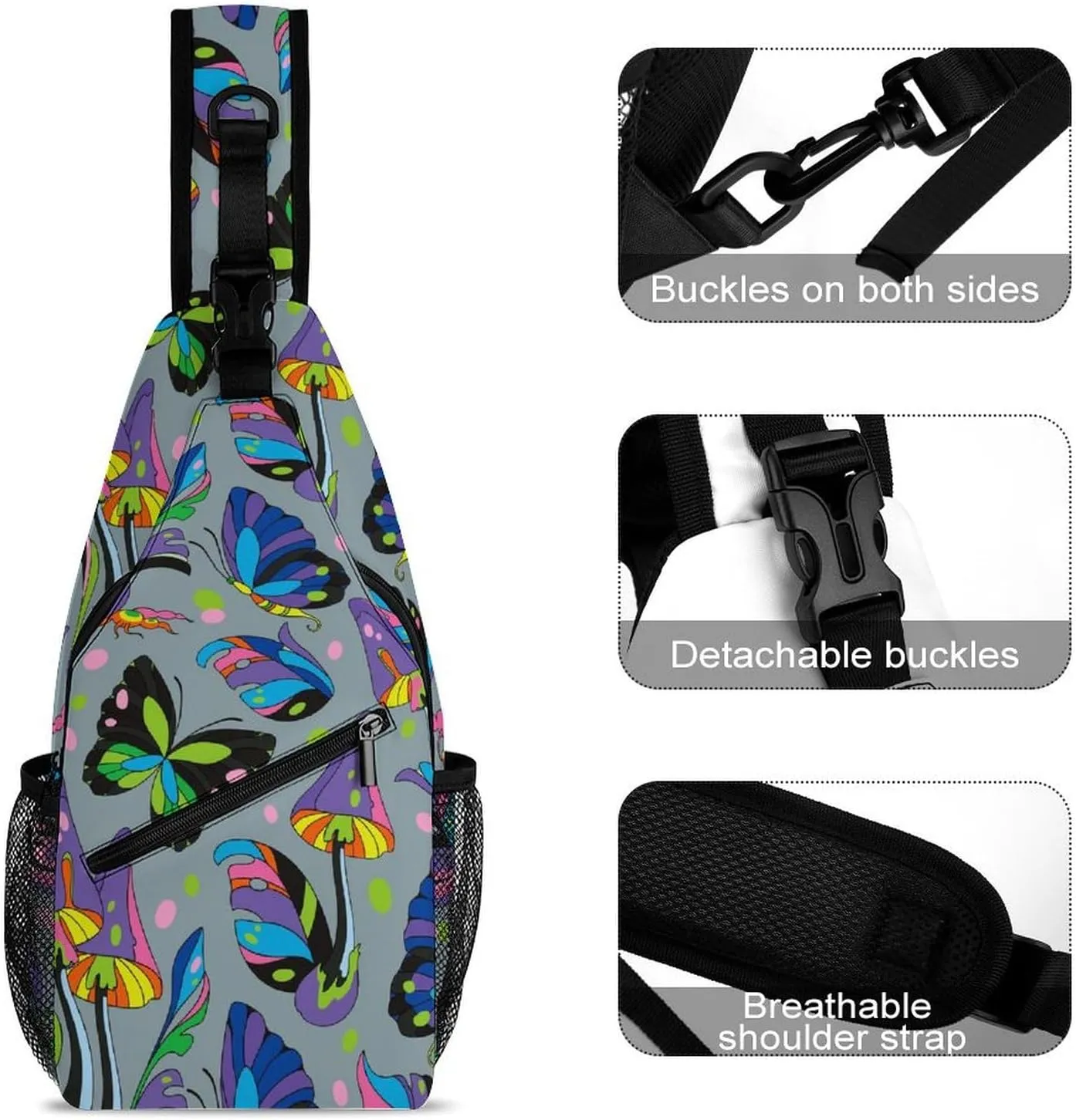 Eyes Versatile And Convenient Multipurpose Crossbody Bag - Perfect for Travel And Hiking