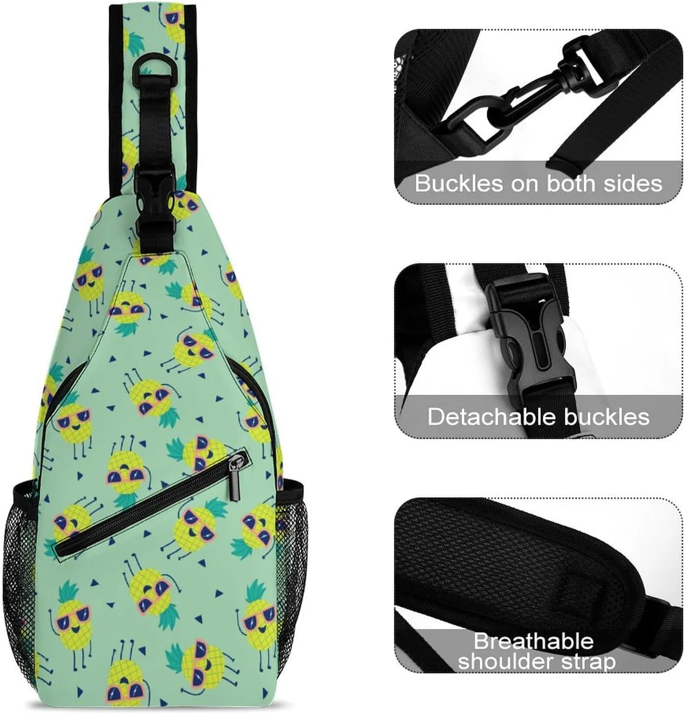 Eyes Versatile And Convenient Multipurpose Crossbody Bag - Perfect for Travel And Hiking