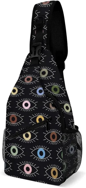Eyes Versatile And Convenient Multipurpose Crossbody Bag - Perfect for Travel And Hiking