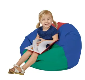 Factory Direct Partners 10477-AS SoftScape Classic 26" Junior Bean Bag Chair, Furniture for Kids, Libraries or Home - Assorted