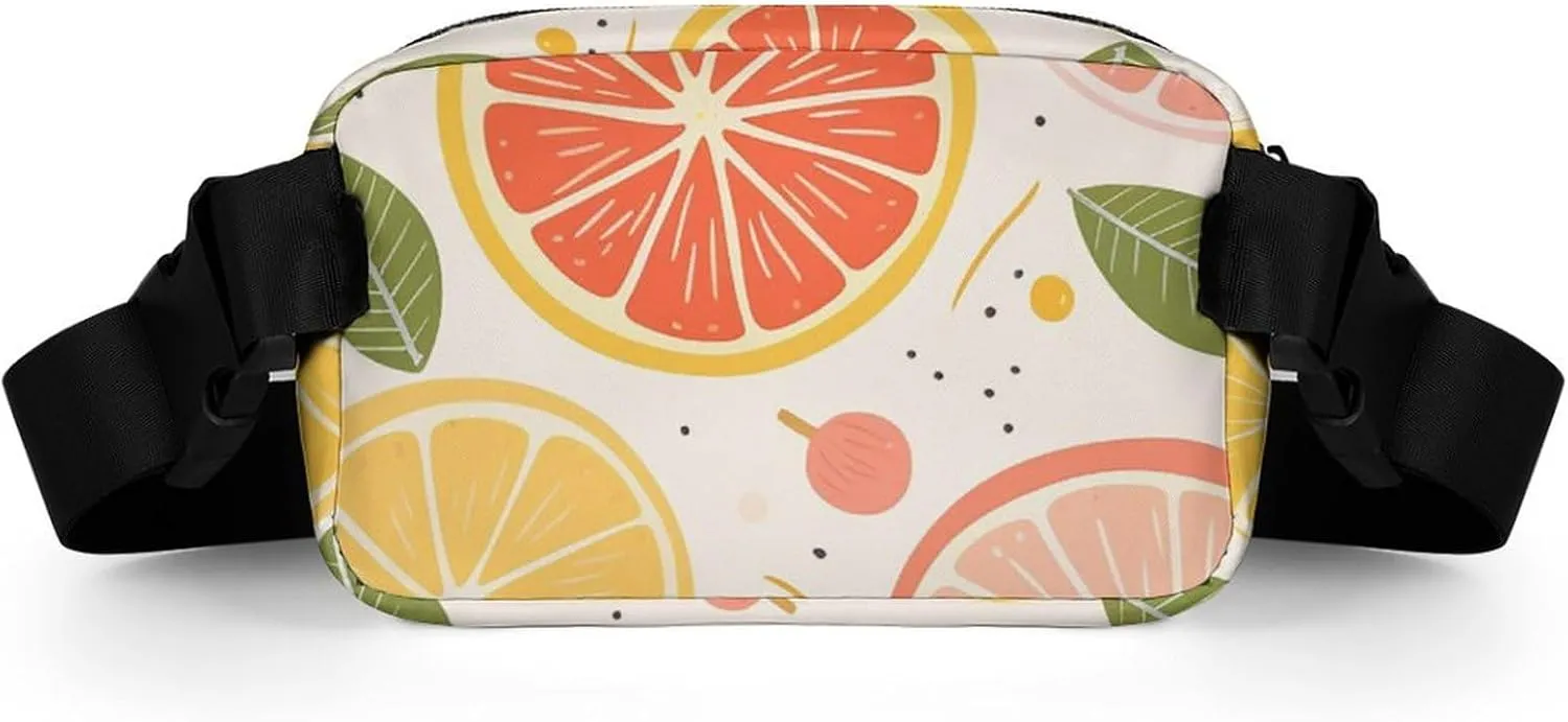 Fanny Pack for Men&Women Crossbody Waist Bag Small Sling Backpack Colorful Fruit Print Belt Bag