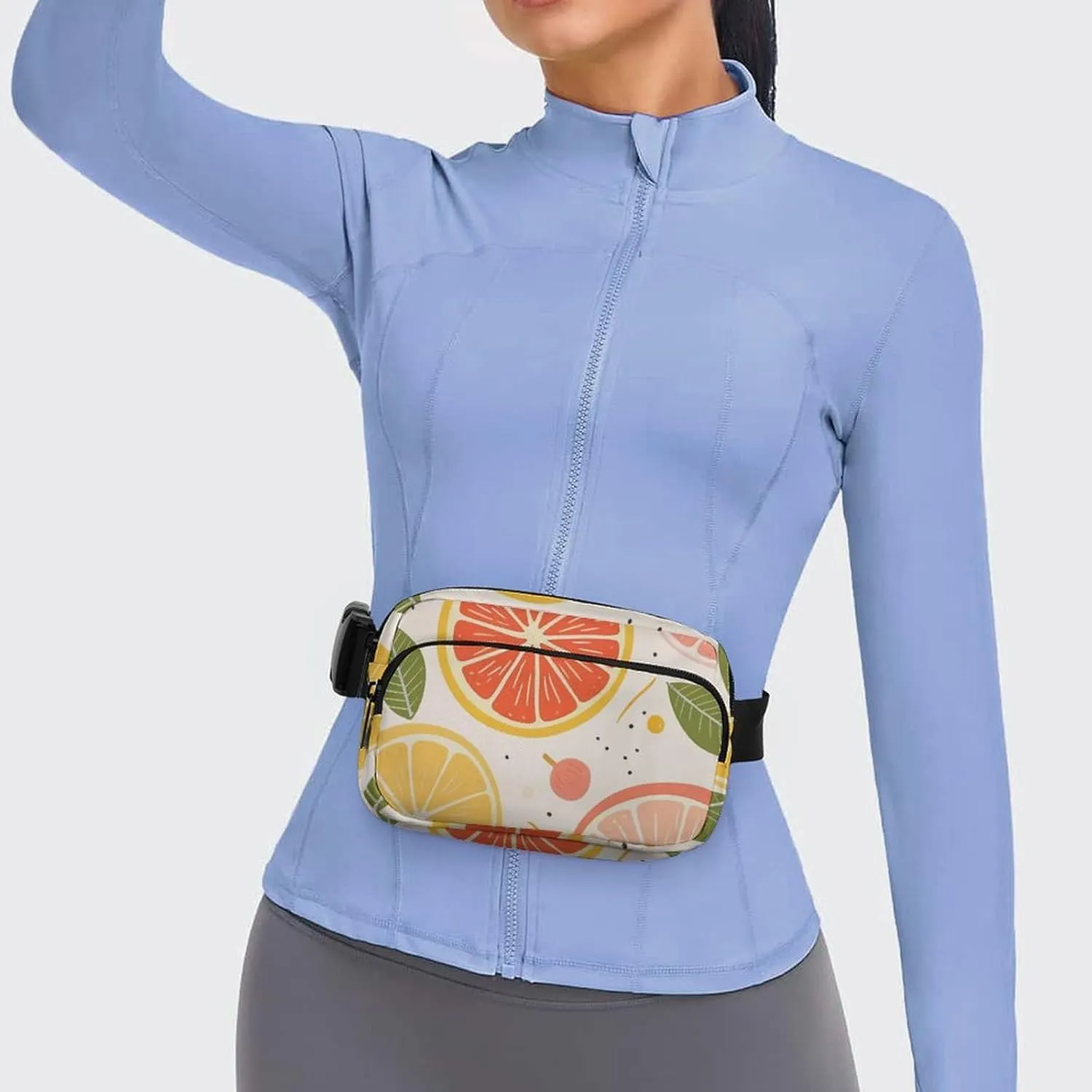 Fanny Pack for Men&Women Crossbody Waist Bag Small Sling Backpack Colorful Fruit Print Belt Bag