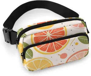 Fanny Pack for Men&Women Crossbody Waist Bag Small Sling Backpack Colorful Fruit Print Belt Bag