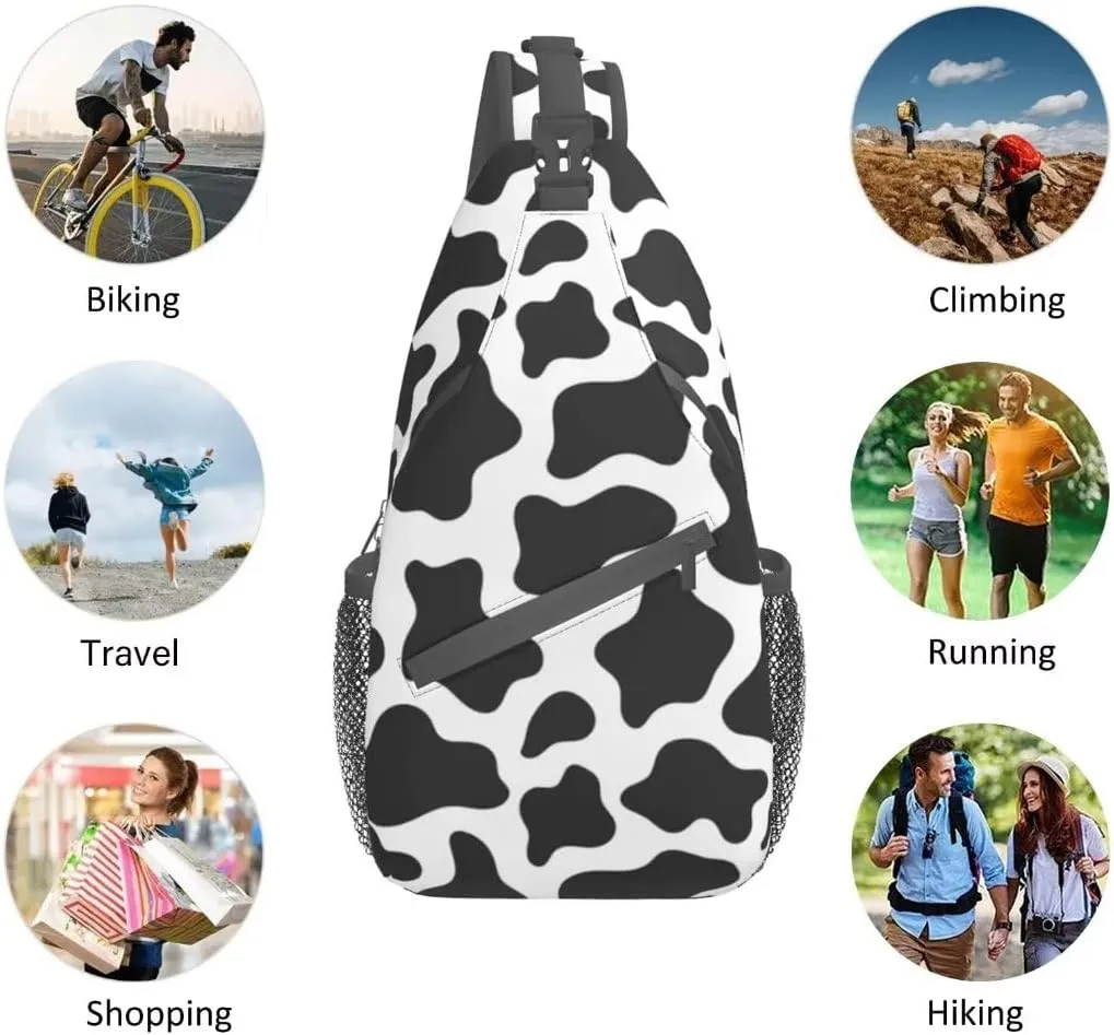 Fashion Chest Sling Bag Crossbody Shoulder Backpack Adjustable Lightweight Travel Hiking Casual Daypack Unisex
