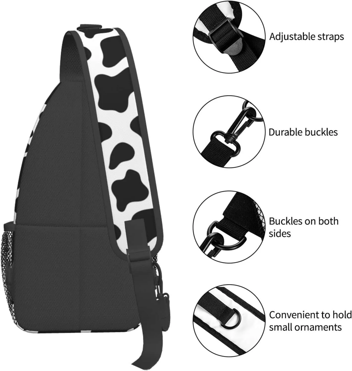 Fashion Chest Sling Bag Crossbody Shoulder Backpack Adjustable Lightweight Travel Hiking Casual Daypack Unisex