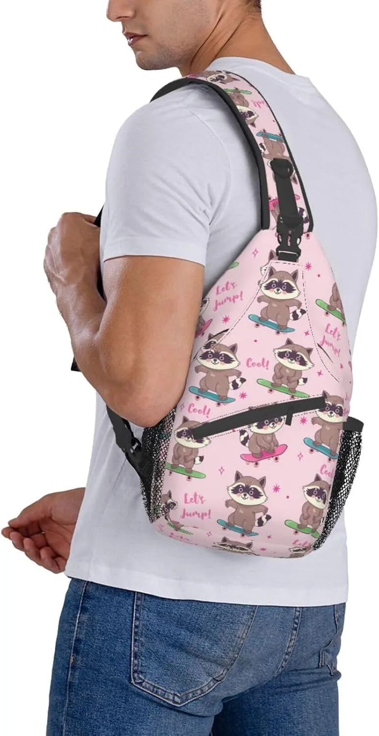 Fashion Chest Sling Bag For Women Men Adjustable Strap Crossbody Shoulder Backpack Hiking Travel Casual Unisex Daypack