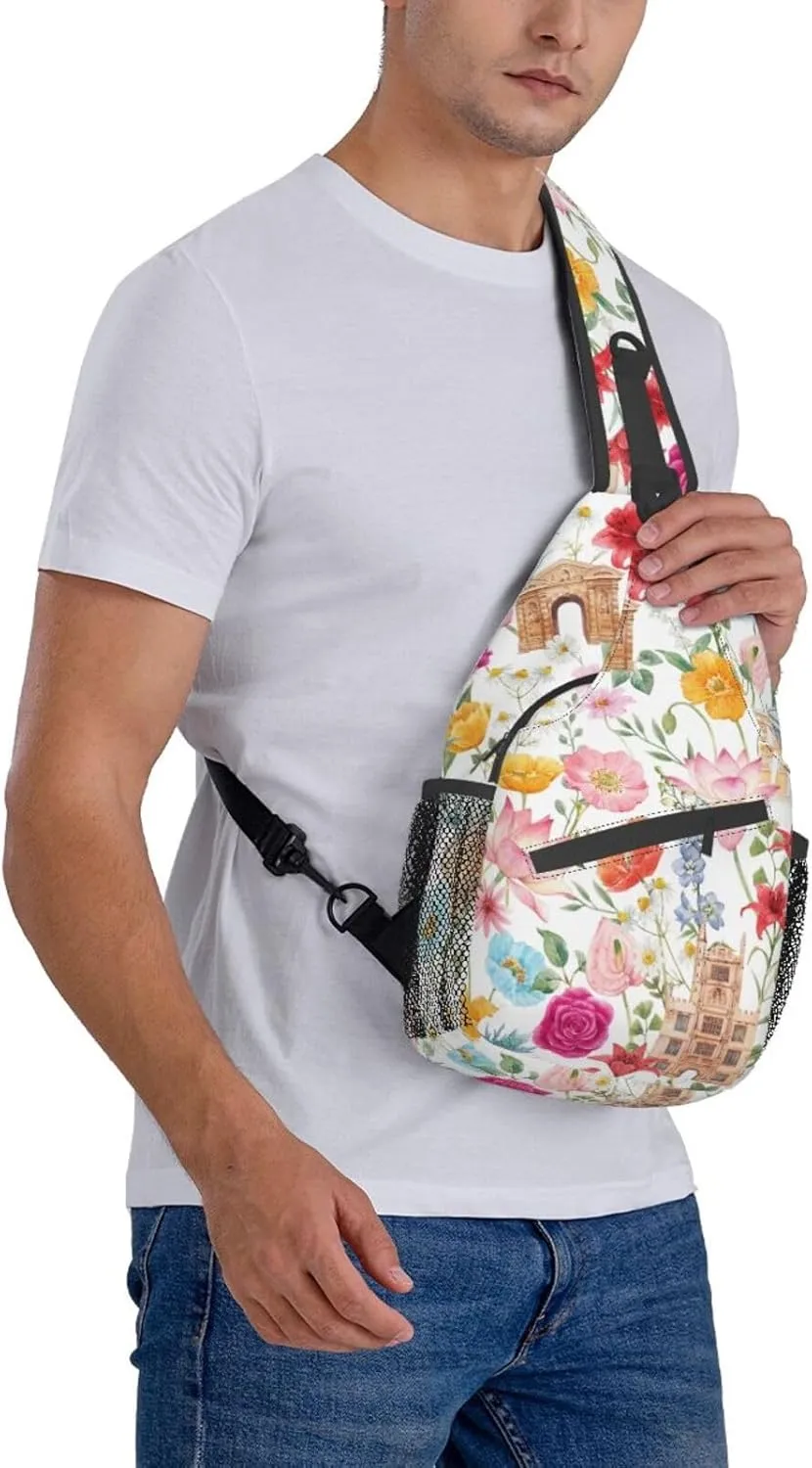 Fashion Chest Sling Bag For Women Men Adjustable Strap Crossbody Shoulder Backpack Hiking Travel Casual Unisex Daypack