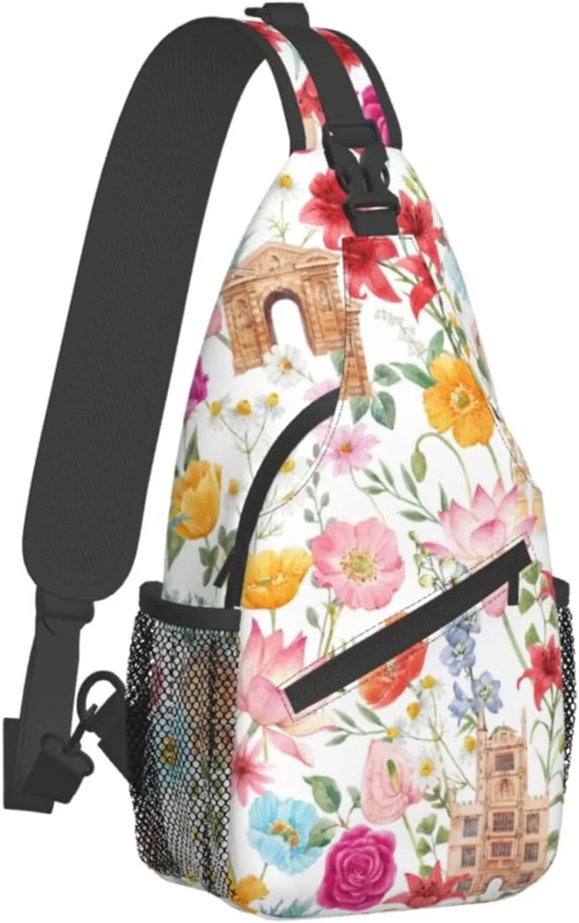 Fashion Chest Sling Bag For Women Men Adjustable Strap Crossbody Shoulder Backpack Hiking Travel Casual Unisex Daypack