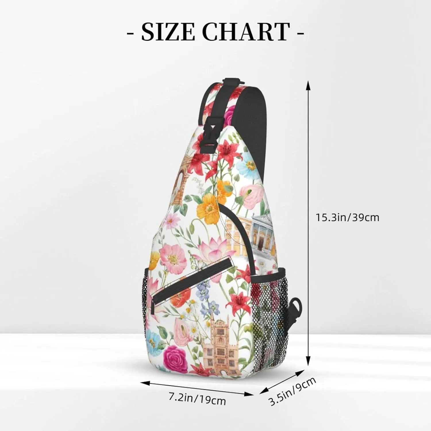 Fashion Chest Sling Bag For Women Men Adjustable Strap Crossbody Shoulder Backpack Hiking Travel Casual Unisex Daypack