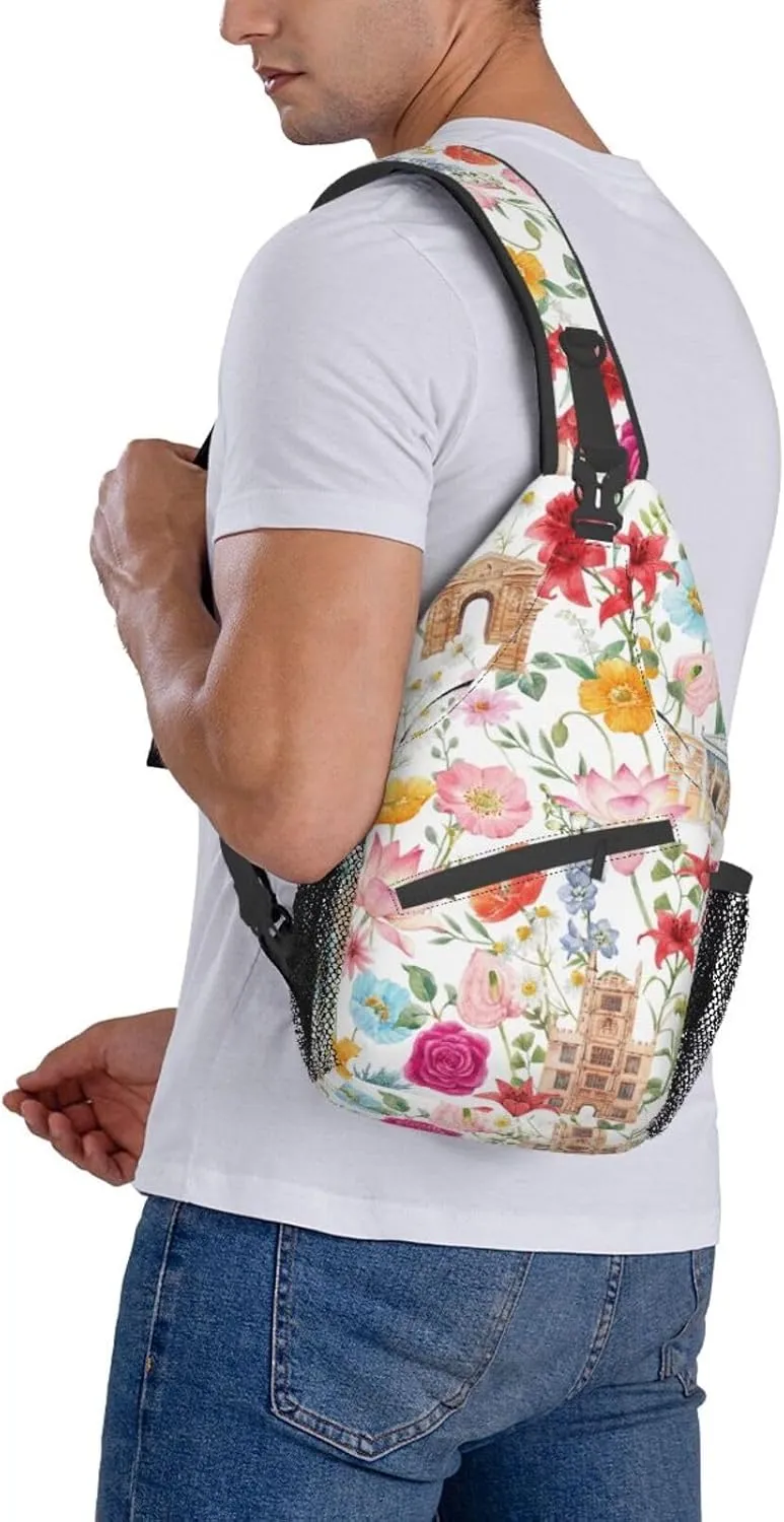 Fashion Chest Sling Bag For Women Men Adjustable Strap Crossbody Shoulder Backpack Hiking Travel Casual Unisex Daypack