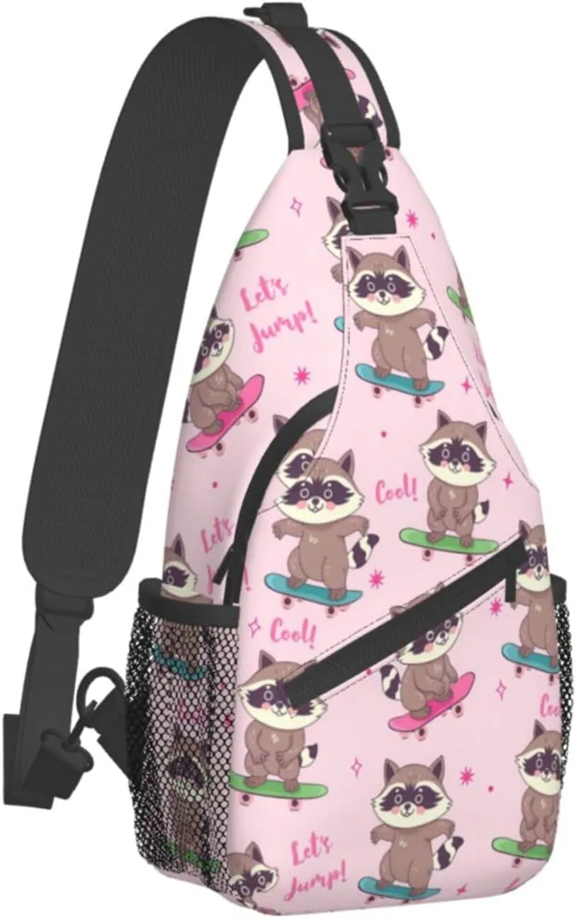 Fashion Chest Sling Bag For Women Men Adjustable Strap Crossbody Shoulder Backpack Hiking Travel Casual Unisex Daypack