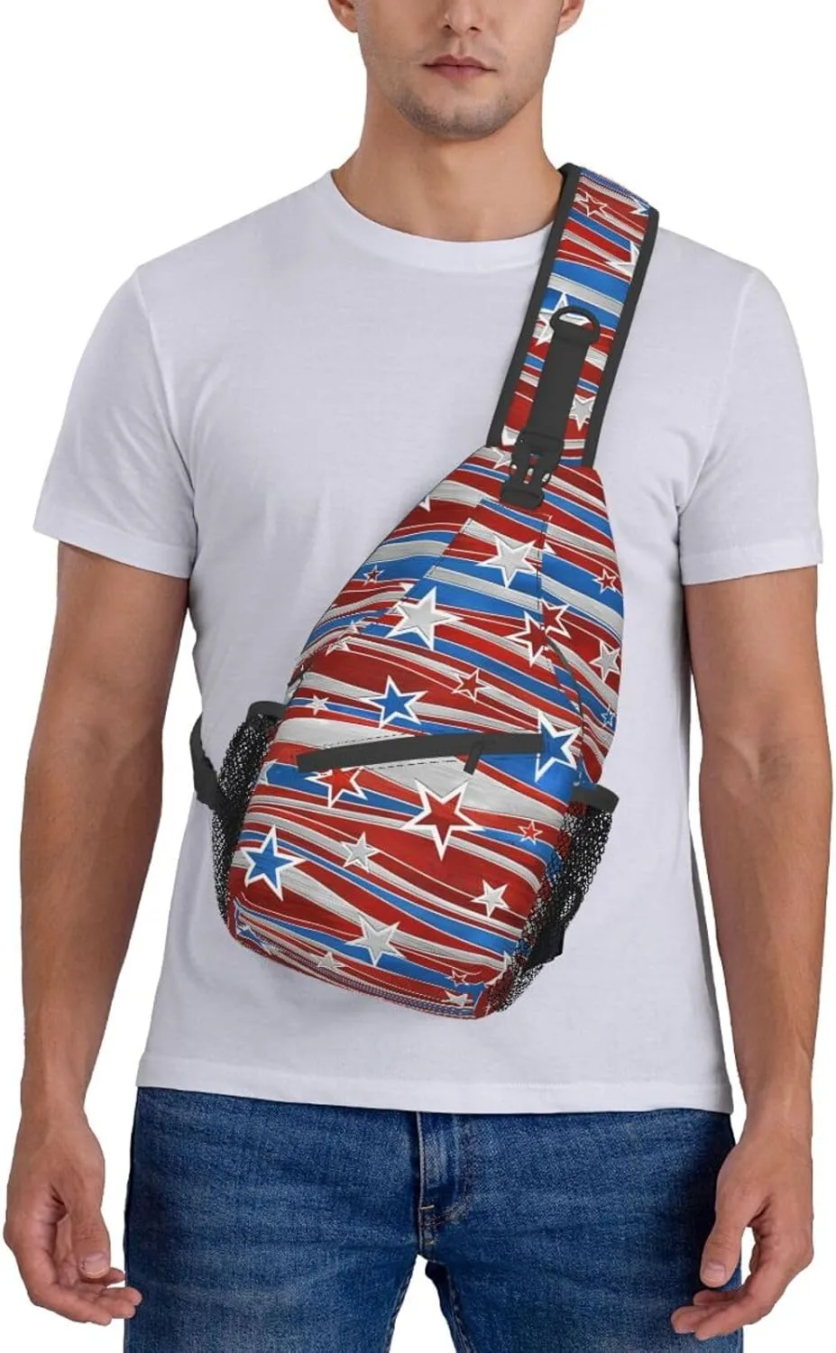 Fashion Chest Sling Bag For Women Men Adjustable Strap Crossbody Shoulder Backpack Hiking Travel Gym Unisex Daypack