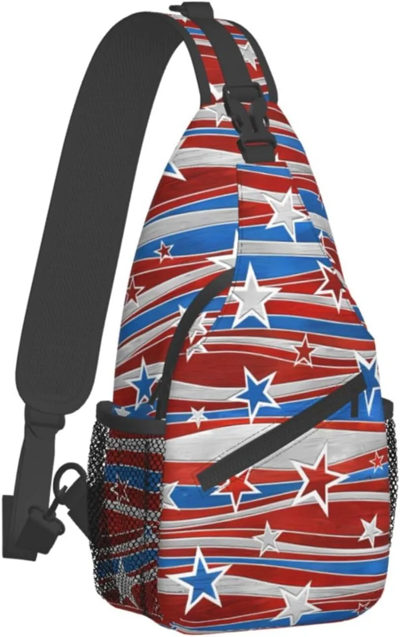 Fashion Chest Sling Bag For Women Men Adjustable Strap Crossbody Shoulder Backpack Hiking Travel Gym Unisex Daypack