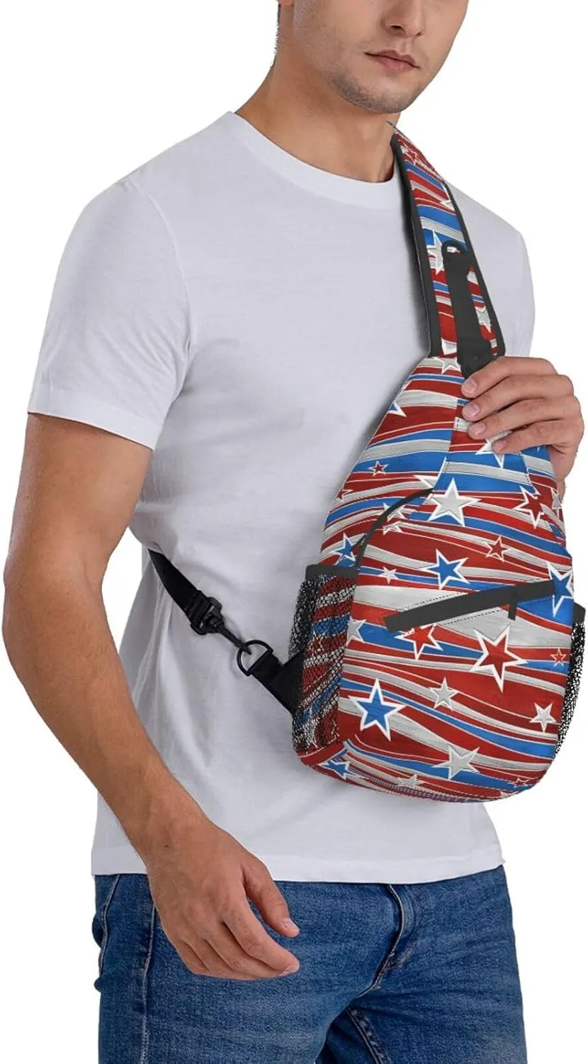 Fashion Chest Sling Bag For Women Men Adjustable Strap Crossbody Shoulder Backpack Hiking Travel Gym Unisex Daypack