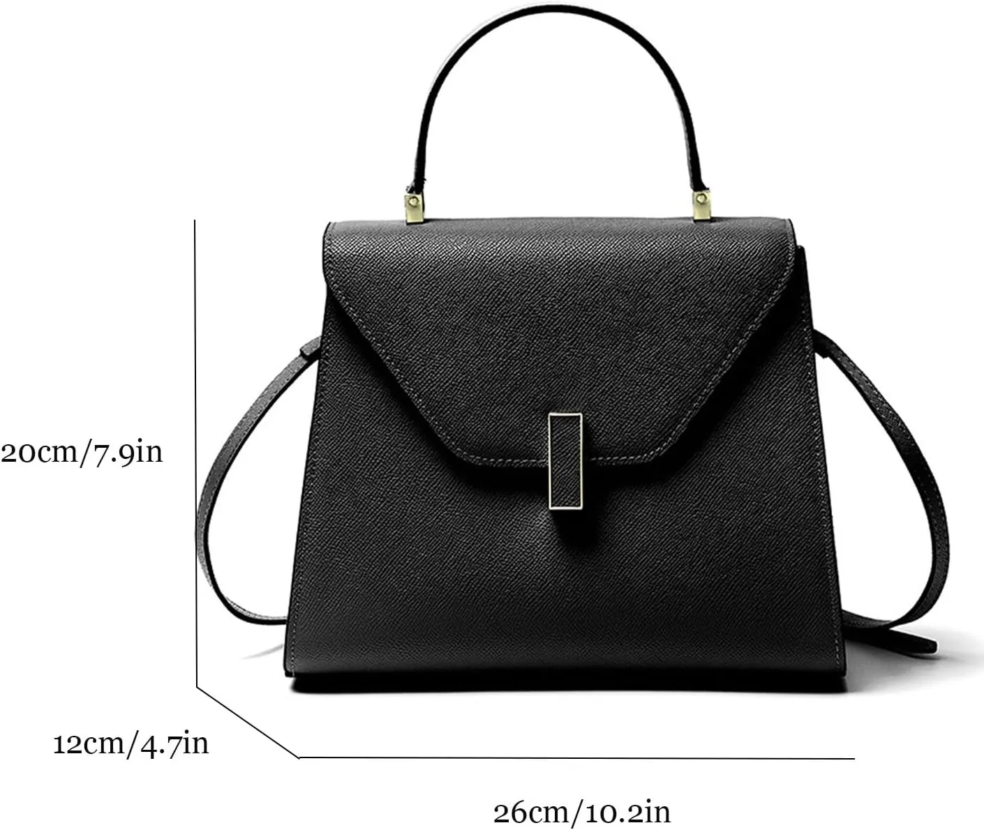 Fashion Genuine Leather Tote Handbag Top Handle Purse classic Crossbody Handbag Designer Satchel Bag with Detachable Strap