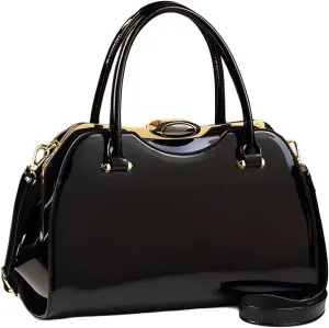 Fashion Leather Women's Top Handle Satchel Crossbody Bag Handbags Tote Purses Hard Shoulder Messenger Bags