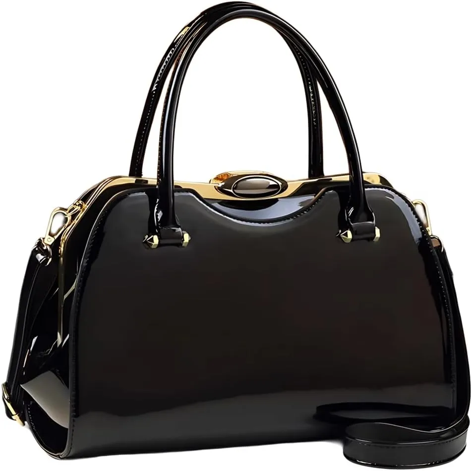 Fashion Leather Women's Top Handle Satchel Crossbody Bag Handbags Tote Purses Hard Shoulder Messenger Bags