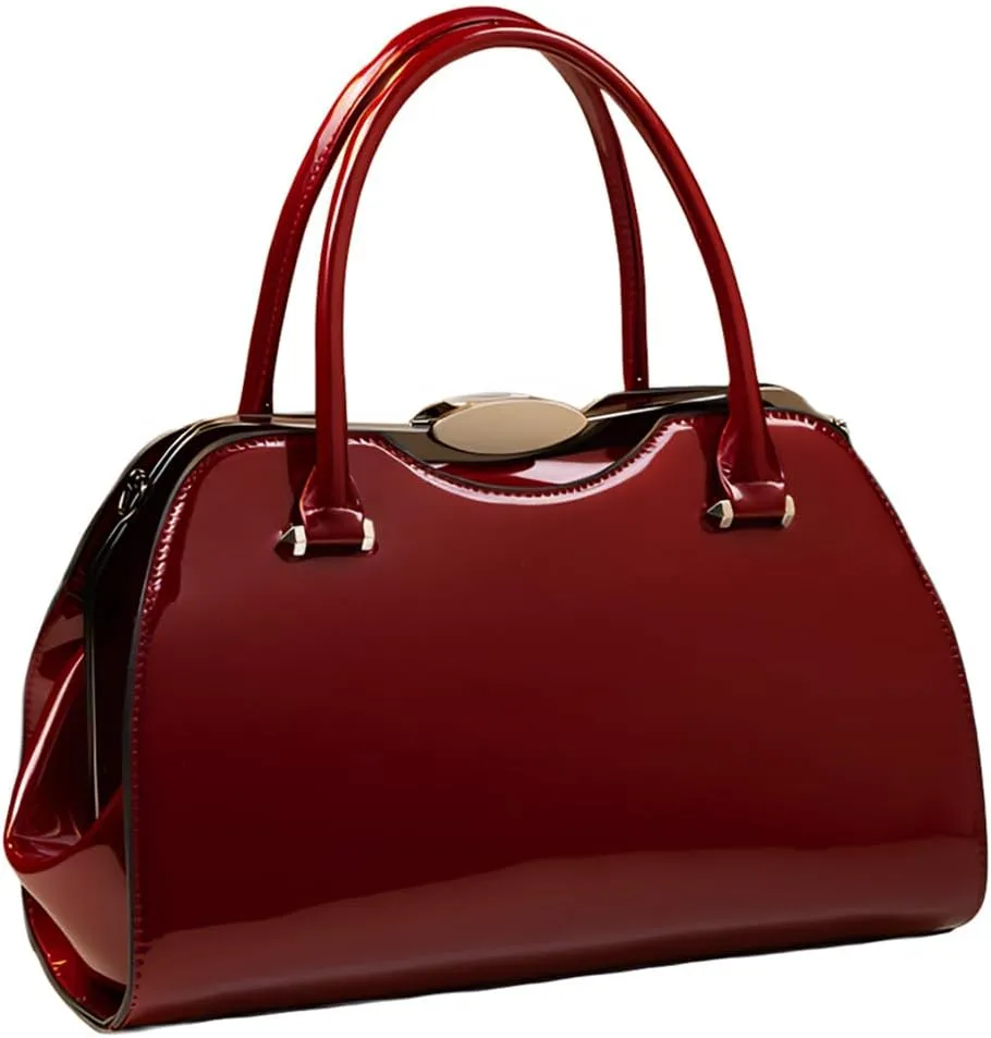 Fashion Leather Women's Top Handle Satchel Crossbody Bag Handbags Tote Purses Hard Shoulder Messenger Bags