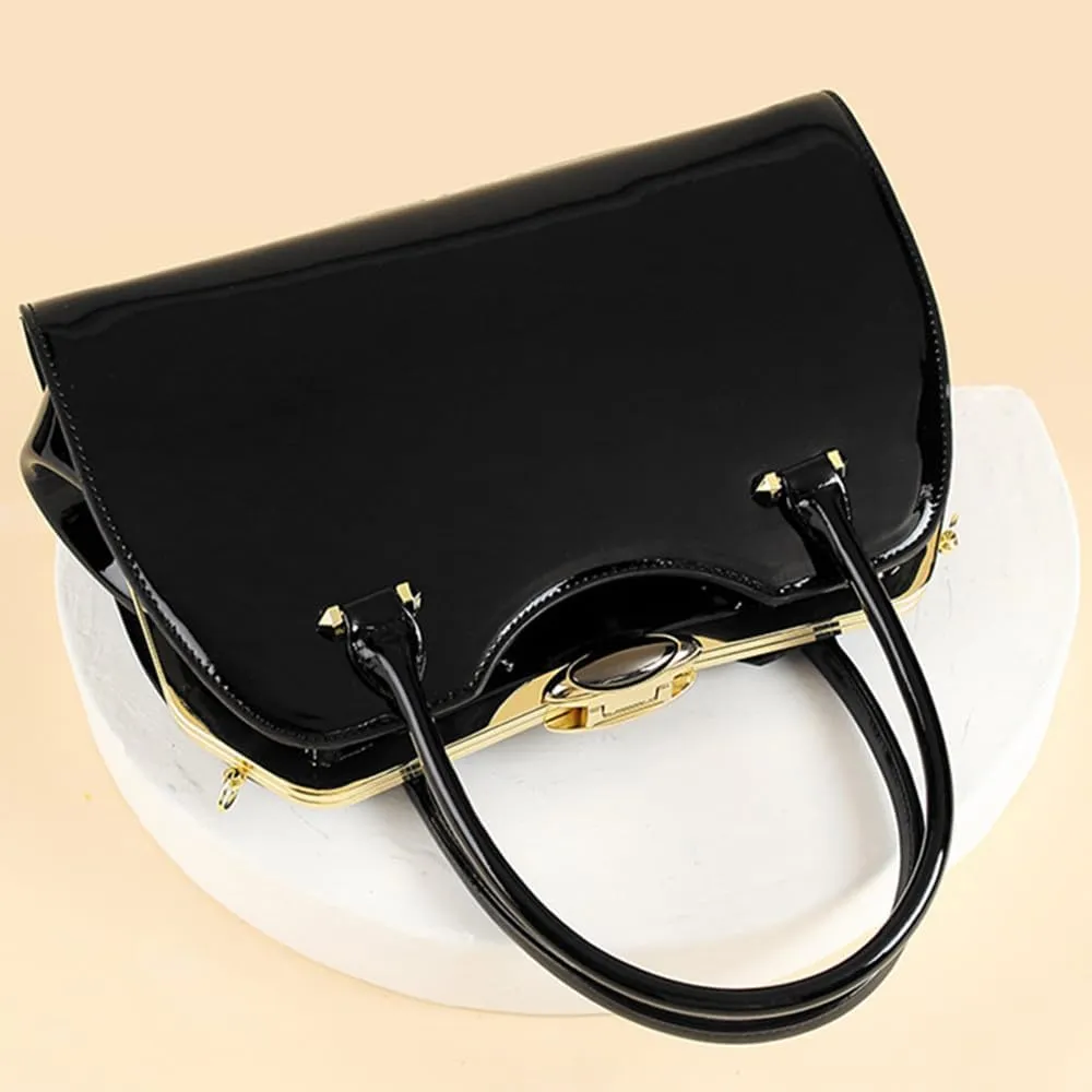 Fashion Leather Women's Top Handle Satchel Crossbody Bag Handbags Tote Purses Hard Shoulder Messenger Bags
