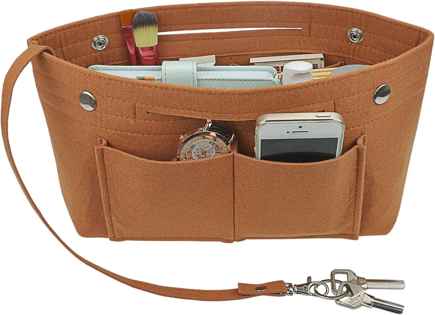 Felt Tote Handbag Purse Organizer Insert Divider Shaper Bag in Bag