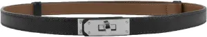 FENLDY Adjustable Thin Belts For Womens Skinny Belts For Dresses Womens Solid Color Alloy Turn Lock Belts For Jeans