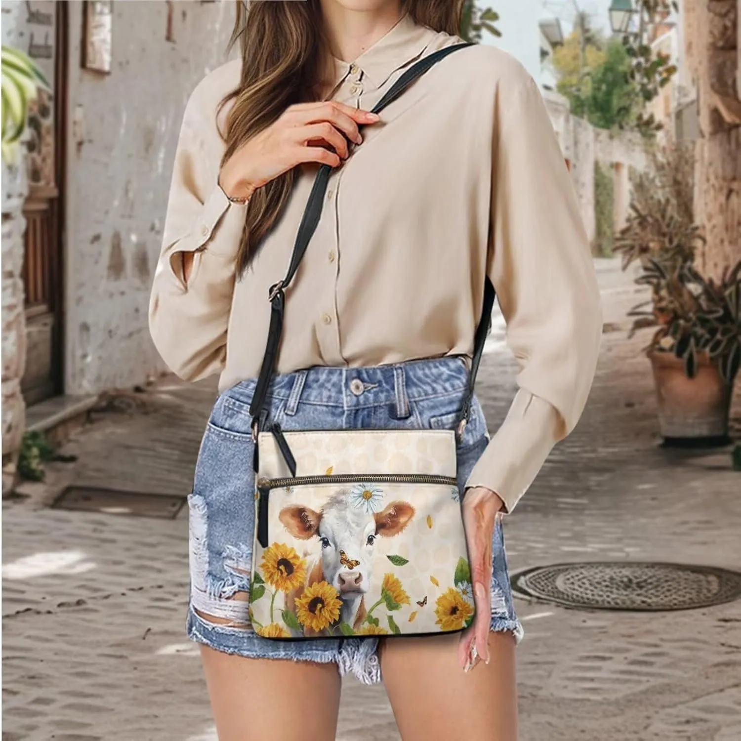 FOR U DESIGNS Hobo Bags for Women Satchel Purses and Handbags Leather Crossbody Purse and Wallet Set