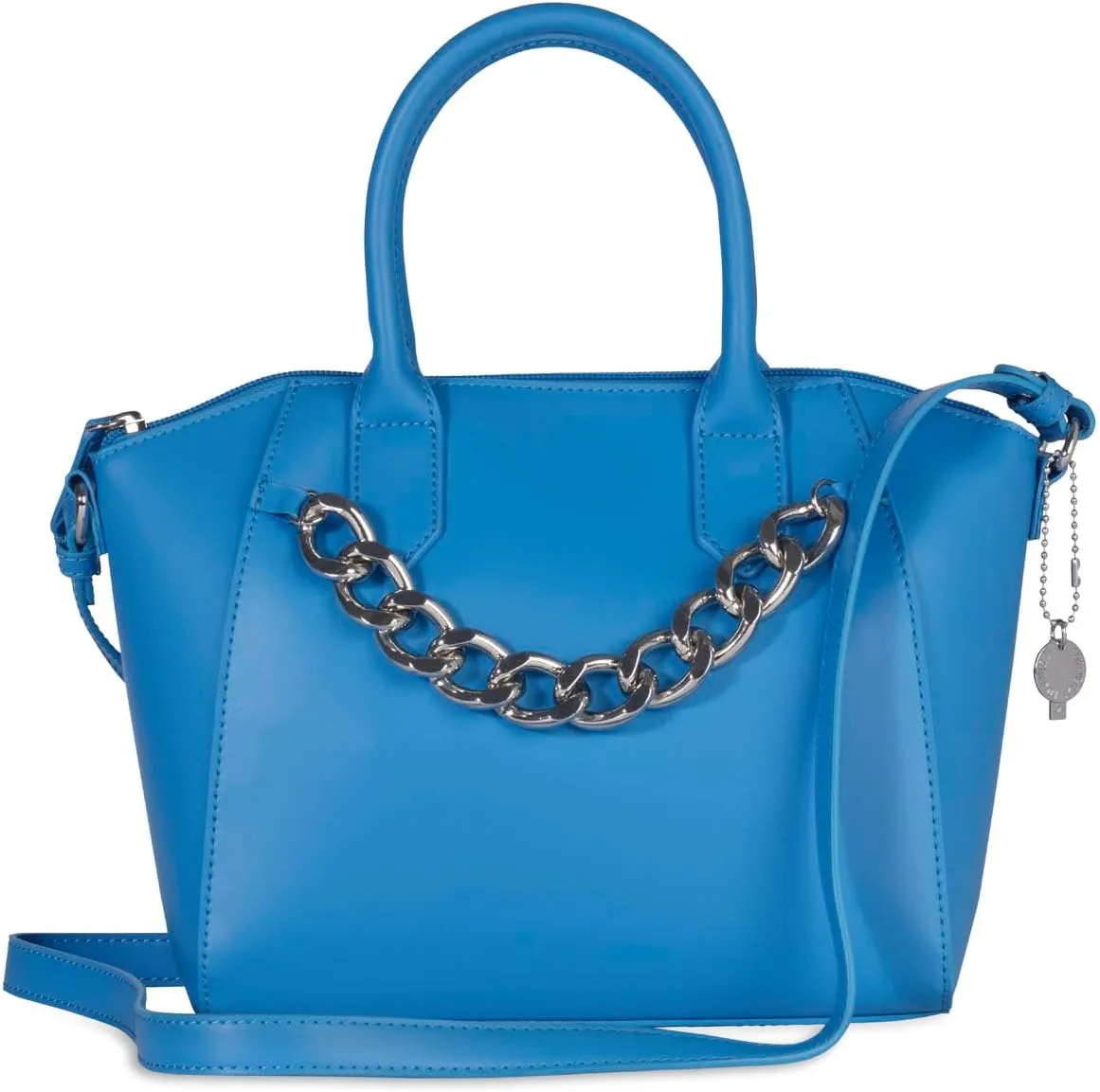 Forever 21 Women's Satchel With Fashion Chain Colbalt Medium