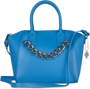 Forever 21 Women's Satchel With Fashion Chain Colbalt Medium