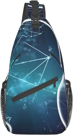 Formulas Shapes Theory Math Lesson Print Sling Backpack Travel Sling Bag Casual Chest Bag Hiking Daypack Crossbody Bag For Men Women