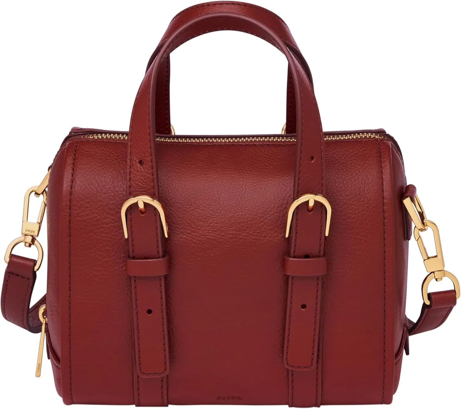 Fossil Women's Carlie Leather Mini Satchel Purse Handbag for Women