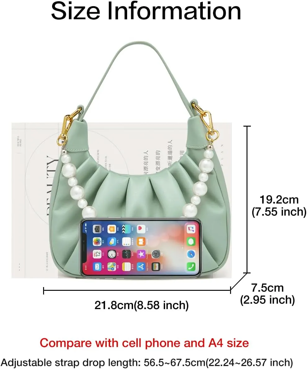 FOXLOVER Cowhide Leather Crossbody Bags for Women Small Adjustable Chain Strap Stylish Trendy Purse