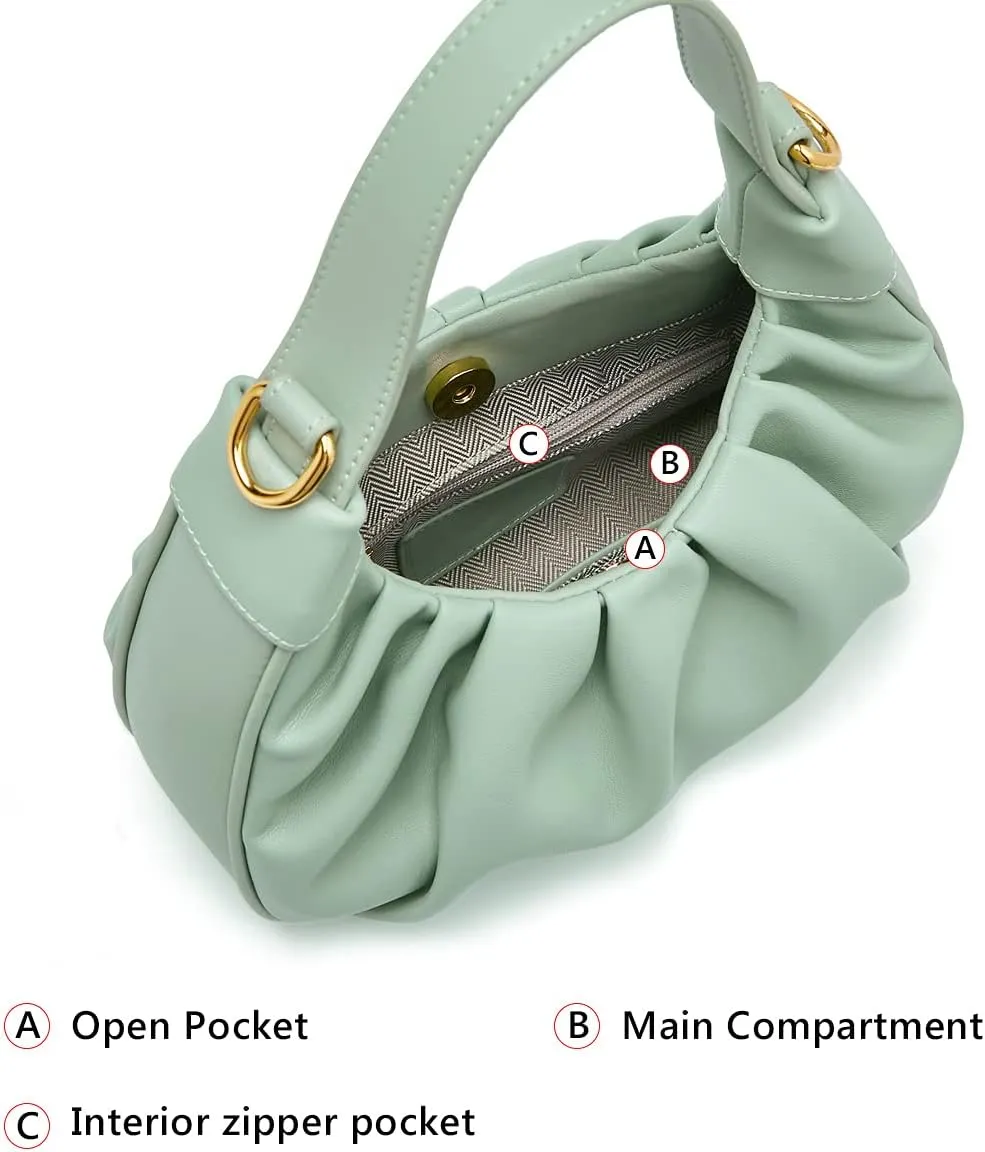 FOXLOVER Cowhide Leather Crossbody Bags for Women Small Adjustable Chain Strap Stylish Trendy Purse