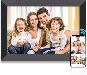FRAMEO 10.1 Inch Digital Picture Frame, Smart WiFi Digital Photo Frame with 1280x800 HD IPS Touch Screen, Auto Slideshow, Share Photos/Videos via Frameo App, Great Gifts for Mother’s Day, Birthday