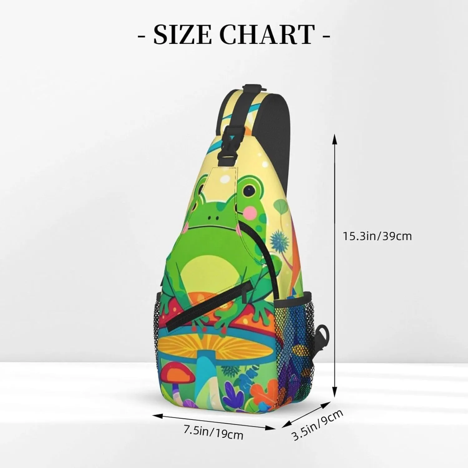 Frog and Pond Crossbody Bags Cross Chest Bag Adjustable Sling Backpack for Women Men
