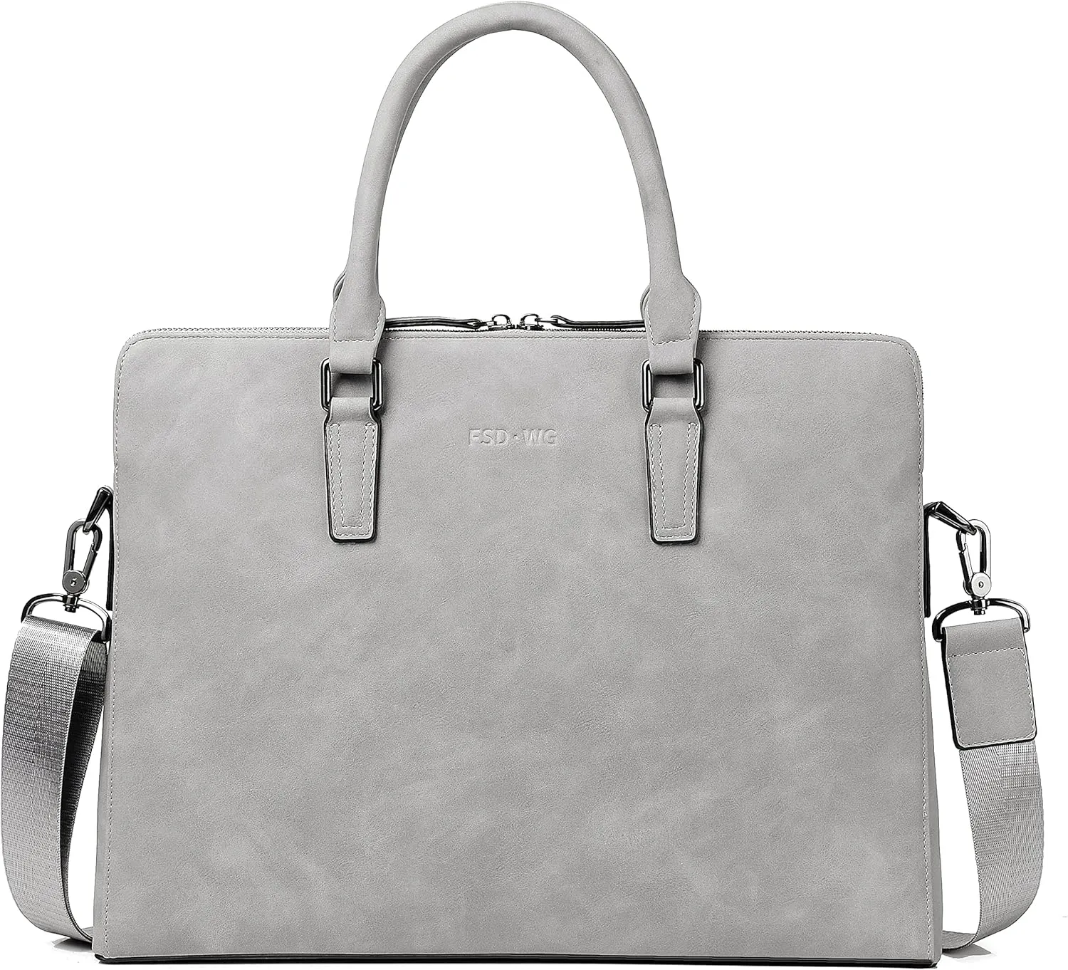 FSD. WG Business Bag Leather Messenger Bag Water Resistant Business Travel Briefcase Handbag Briefcase for Men