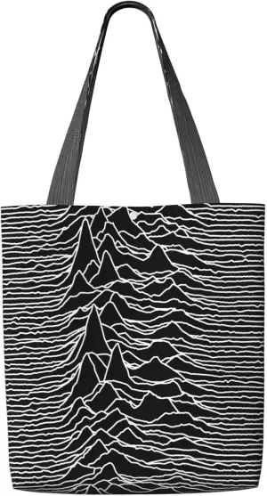 Fun Geometric Lines Green Canvas Totes Bag Shoulder Bags Shopping Crossbody Work Bag 13.8 X 15.4 inch