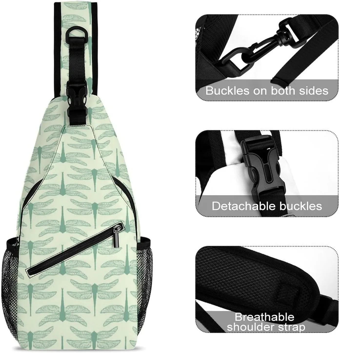 Funny Dragonflies Versatile And Convenient Multipurpose Crossbody Bag - Perfect for Travel And Hiking