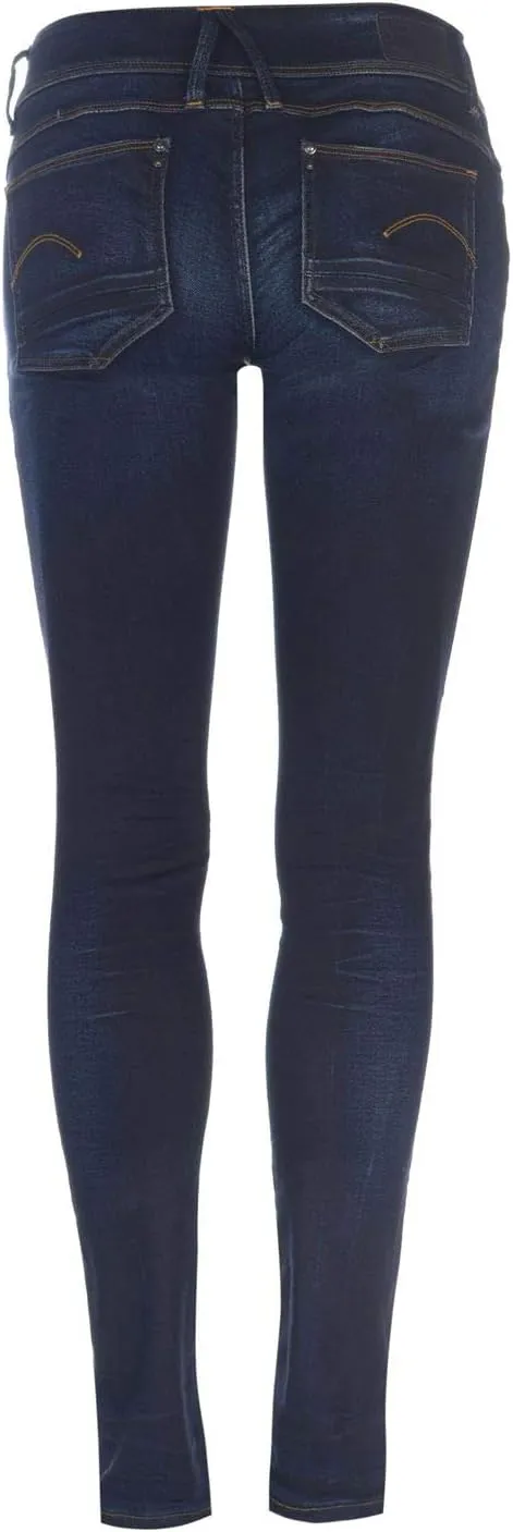 G-STAR Women's Lynn Mid Rise Skinny Fit Jeans