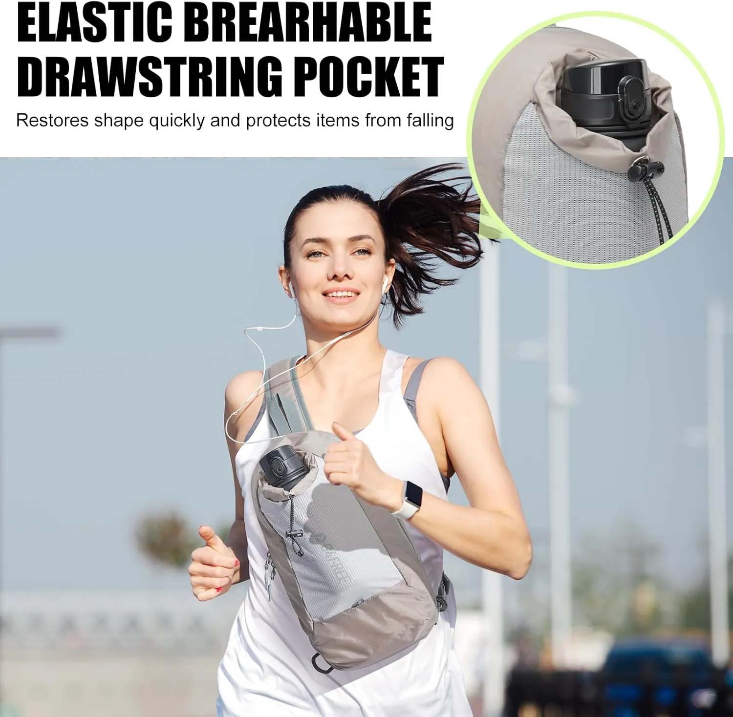 G4Free Sling Bag RFID Blocking Lightweight Crossbody Backpack Chest Shoulder Bag for Travel Sports Running Hiking