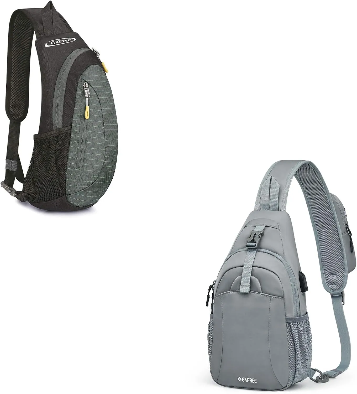 G4Free Sling Bags Men Shoulder Backpack and Crossbody Sling Backpack with USB Charging Port