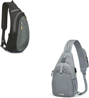 G4Free Sling Bags Men Shoulder Backpack and Crossbody Sling Backpack with USB Charging Port