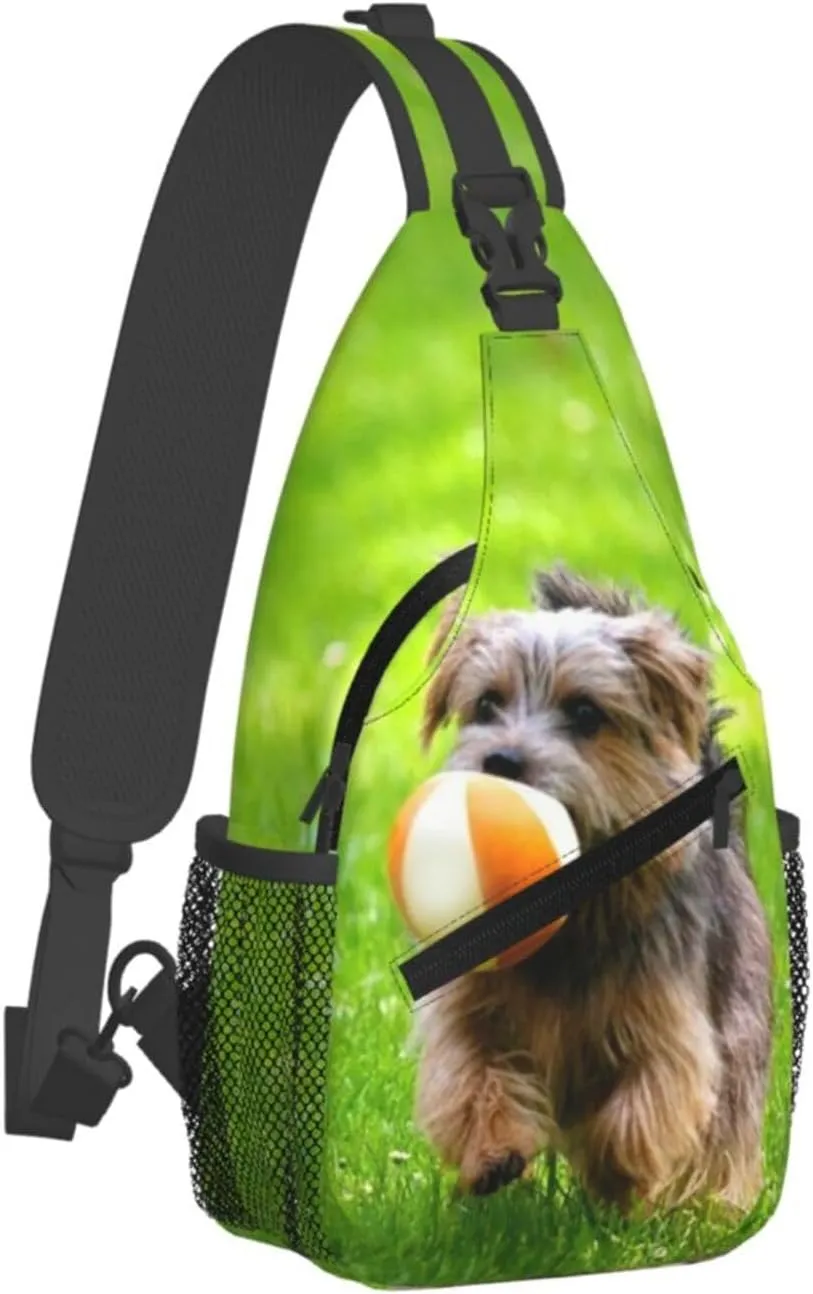 Generic Custom Sling Bag, Personalized Crossbody Bags for Men Women, Customize Image Logo Text Sling Shoulder Backpack, Chest Bag for Travel Hiking Daypack for Sports Outdoor, Style-1