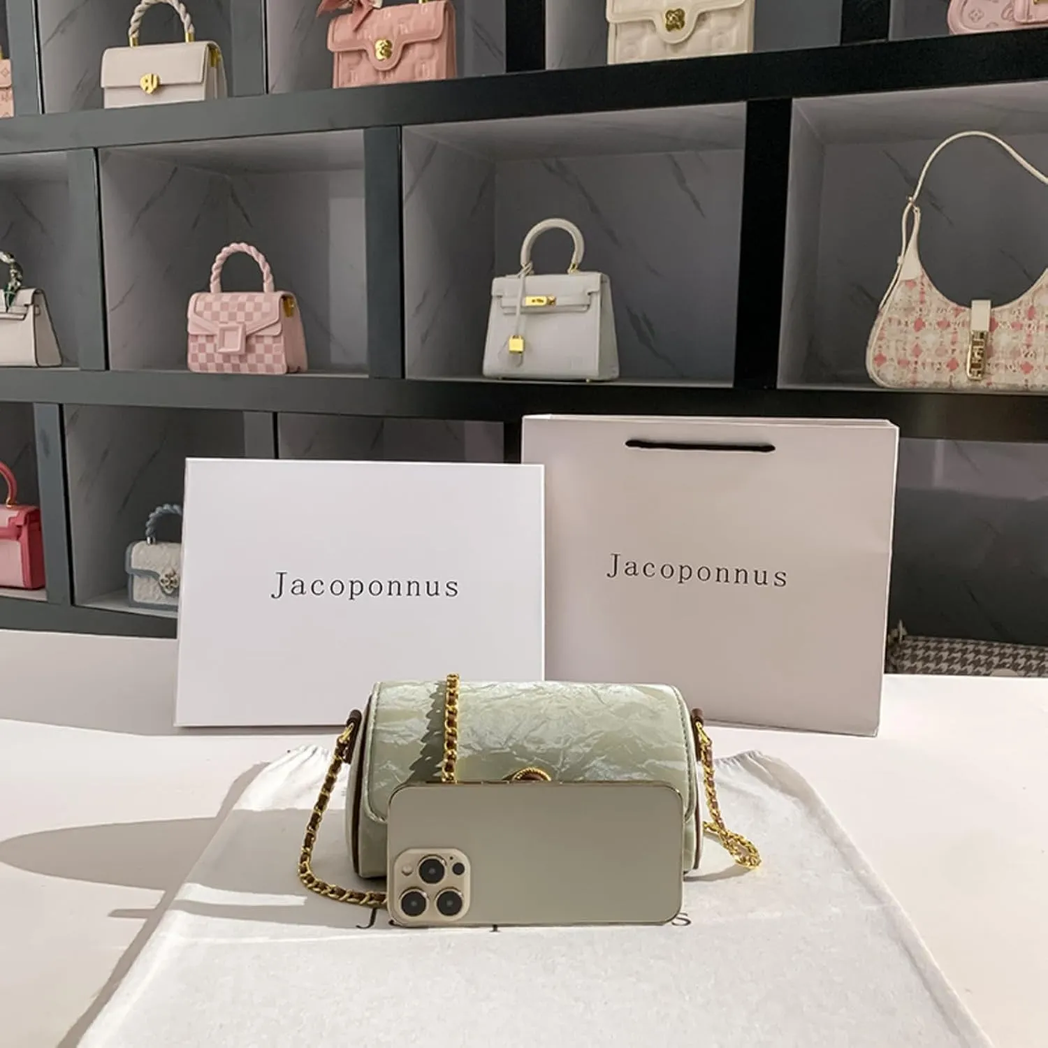 Genuine Leather Retro Chain Envelope Bag Women 2024 New Bags Light Luxury Niche Commuter Crossbody