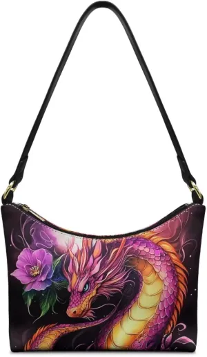 GIFTPUZZ PU Women's Underarm Bag Trendy Women Shouder Handbags with Hand Strap for Party Travel Work and Vacation