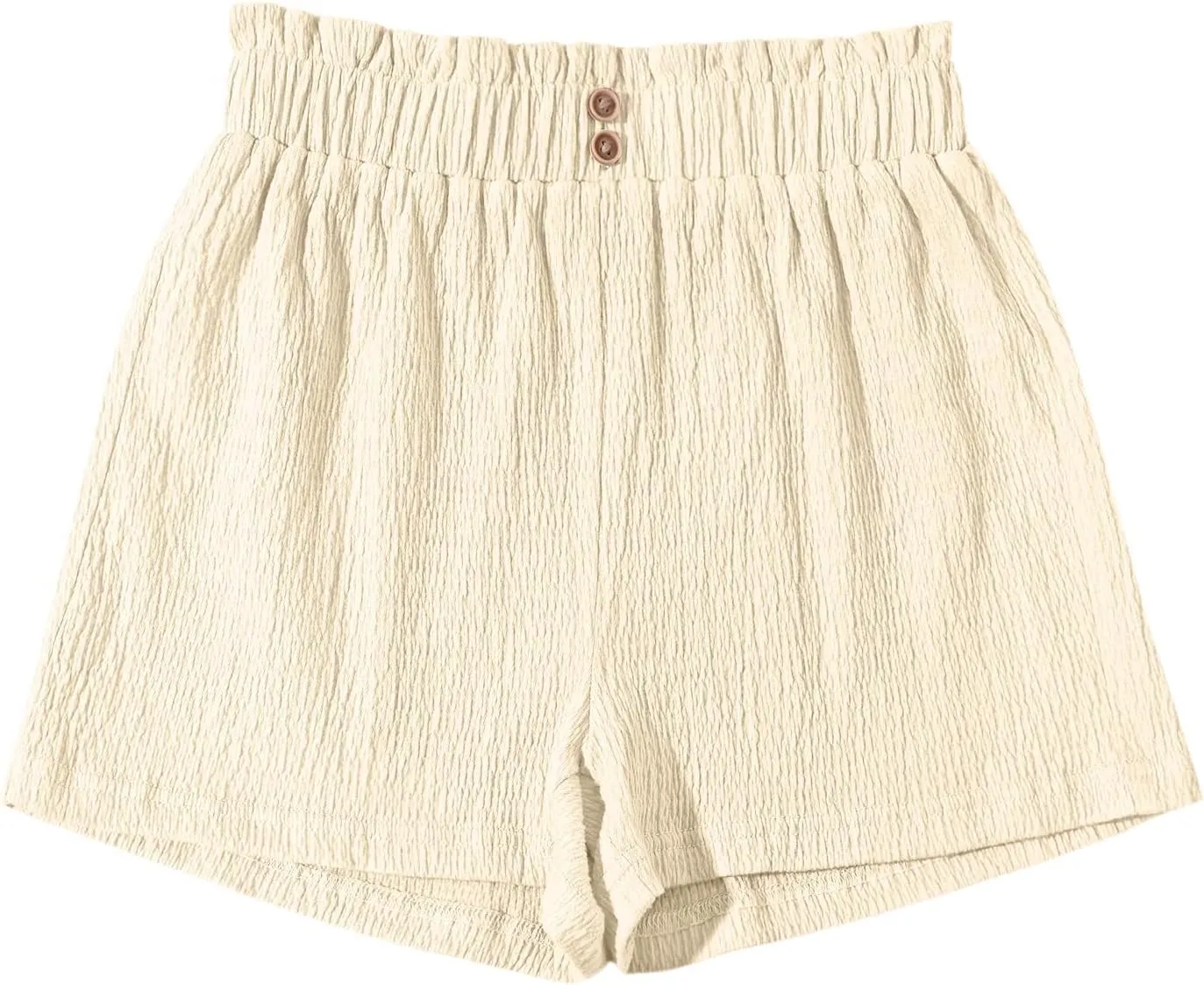 Girls' Casual Ruffled Paperbag Waist Shorts Elastic Summer Wide Leg Shorts