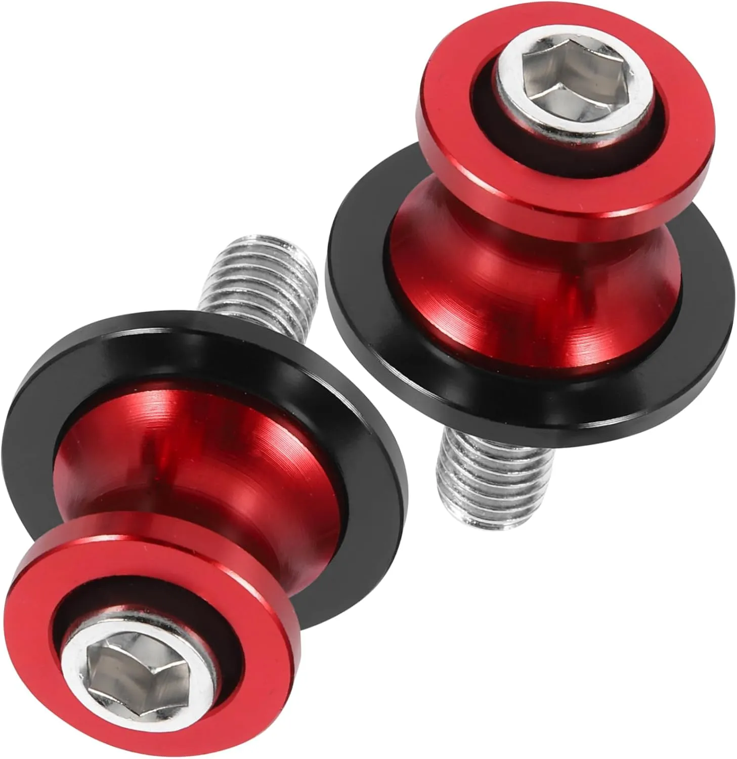 GLEAVI 10mm Frame Slider Spool Stand Iron Motorcycle Swingarm Slider Easy Install Swing Arm Stand Screw