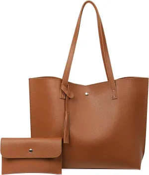 GOIACII Women's Tote Bag Large Shoulder Purse Ladies Top Handle Handbags Vegan Leather Big Bags for Work Shopping Travel